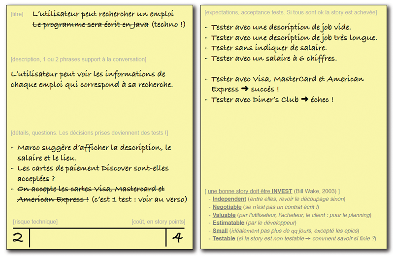Exemple de User Story